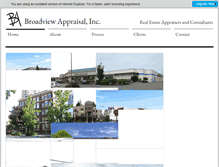 Tablet Screenshot of broadviewappraisal.com